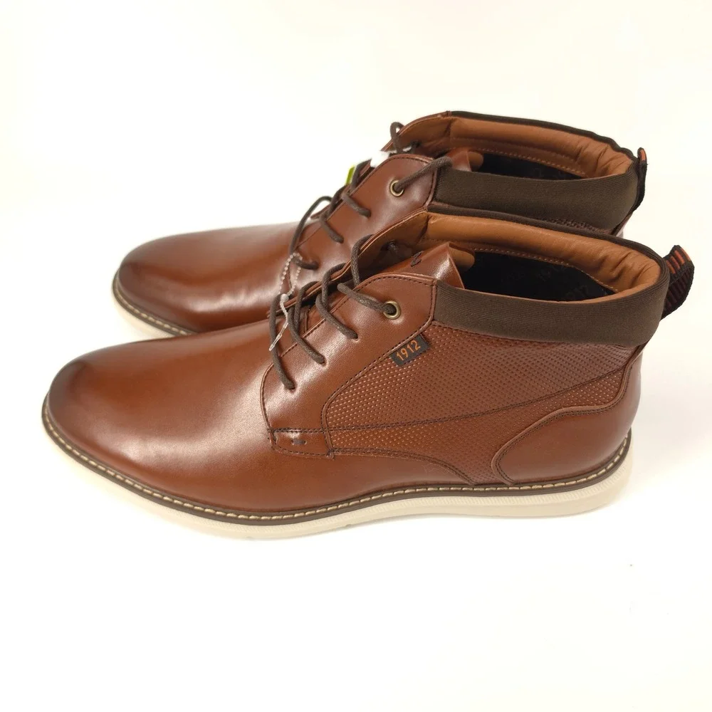 Nunn Bush Mens Chase Chukka‎ Ankle Boots Brown Size 12 Lightweight Comfort NWOB